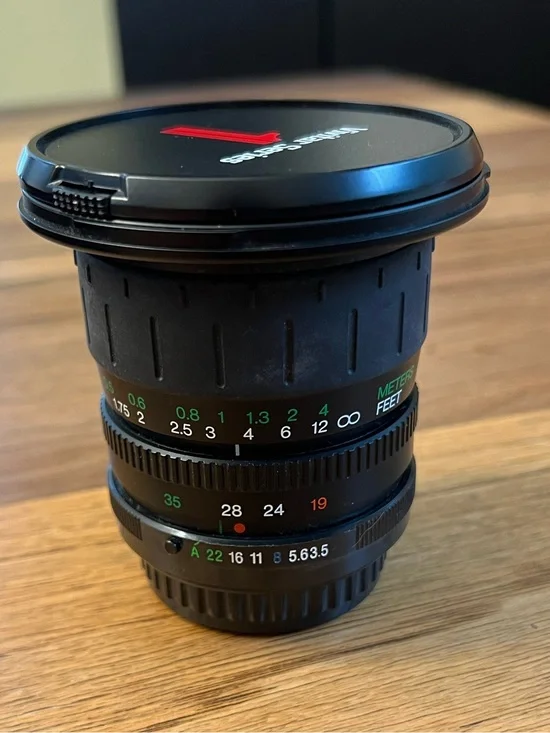 Vivitar 19-35mm F/3.5-4.5 A 2-Touch Manual Focus Wide Angle Lens with UV filter