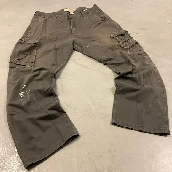 vintage Y2K paint splatter wrangler cargo pants 36x30