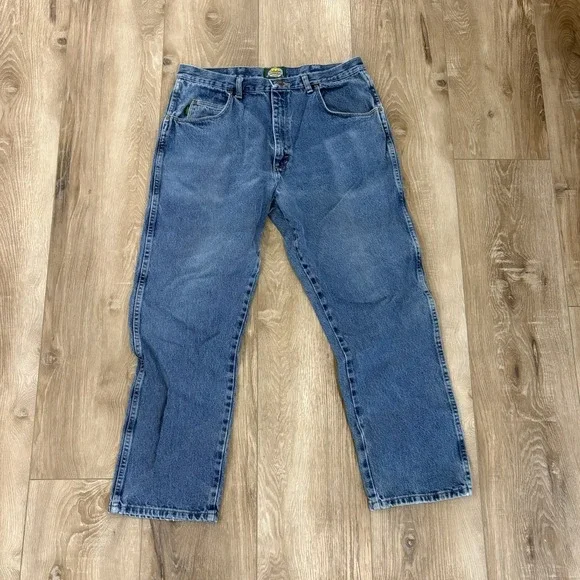 Cabela's Size 38/30 Outdoor Gear Men's Straight Leg Jeans Relaxed Fit Blue Denim