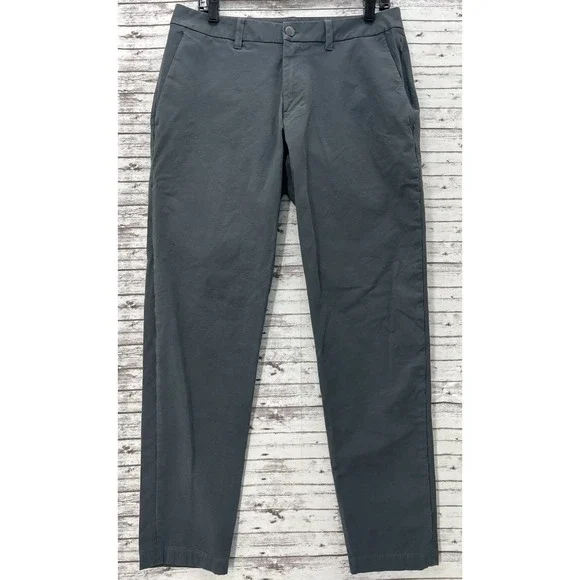 Lululemon ABC Slim Fit Pant Trouser Mens 32x30 Gray VersaTwill LM5AXAS Utilitech
