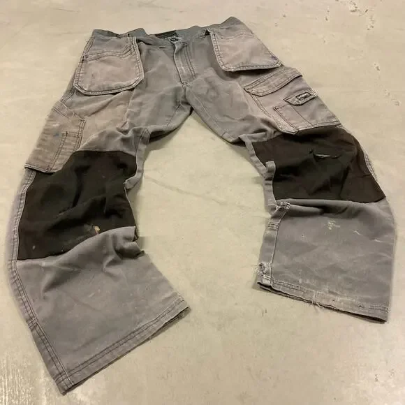 vintage baggy double knee cargo pants 34x30
