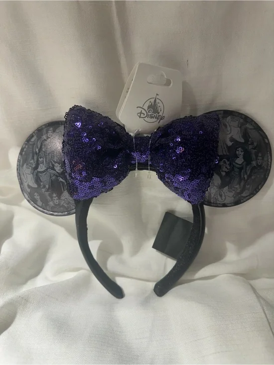 Disney Villains Sequin Bow Ear Headband