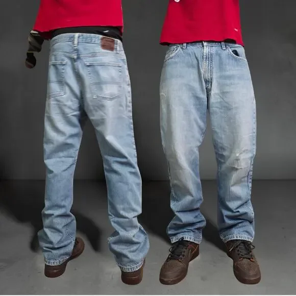 Vintage Polo Ralph Lauren Denim Blue Jeans (35x30)