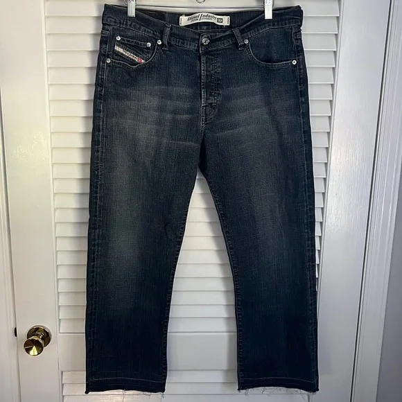 Y2K 90’s Vintage Diesel Jeans Kulter Crosshatch Stretch Denim wash 865 SHORT