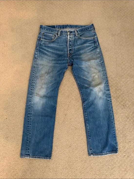Vintage Levi's Men's Straight Leg Blue Denim Jeans 33/30
