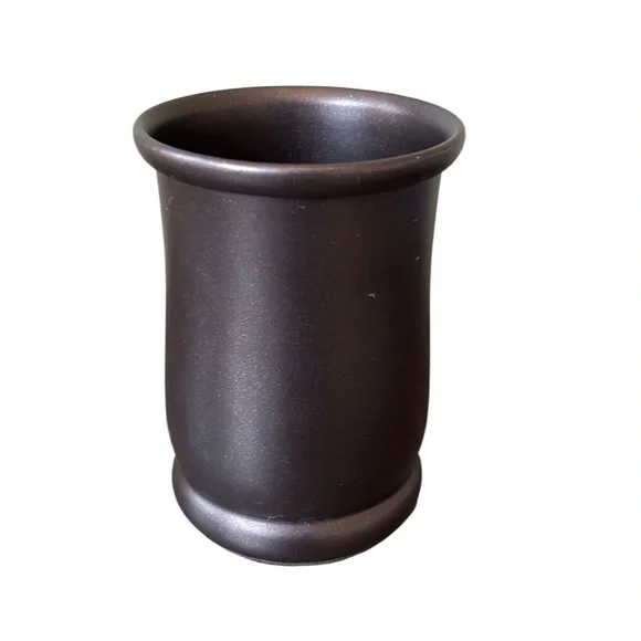Threshold  Dark Bronze Metal‎ Tumbler Cup and Toothbrush Holder