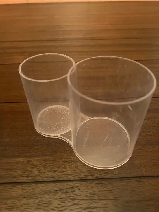 Clear Plastic Cotton Ball Swab Bathroom Organizer