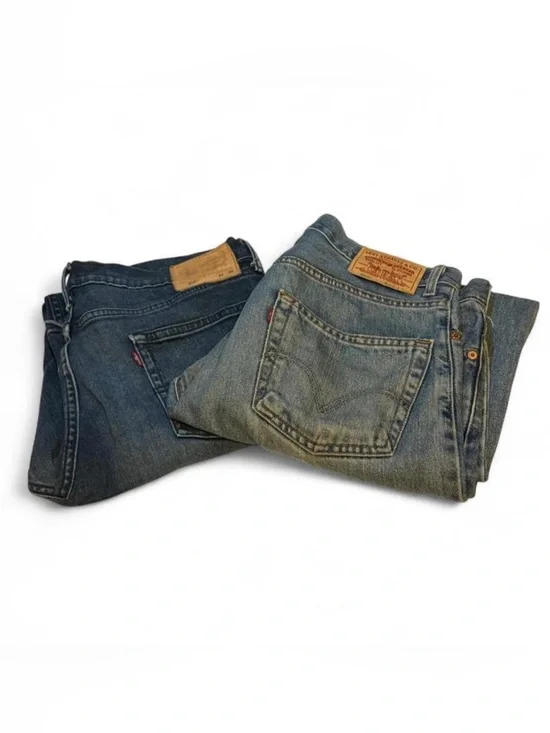 Levi's 2 piece Men's Classic Blue Denim Jeans - Medium & Dark Wash