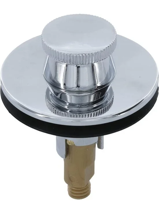 Chrome Lift & Turn Bathtub Drain Stopper - Easy Install, Durable & Stylish