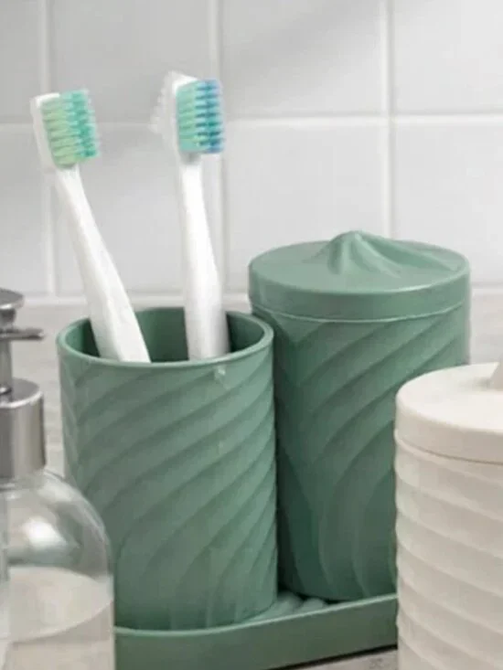 Sage Green Bathroom Makeup Vanity Set