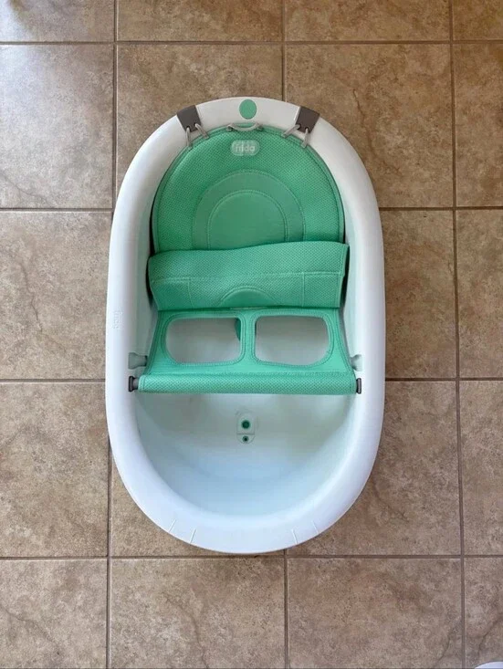 Frida Mint Green Infant Bath Tub with Mesh Seat