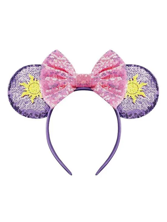 Women rapunzel Sequin Halloween Mickey Mouse Headband for Cosplay