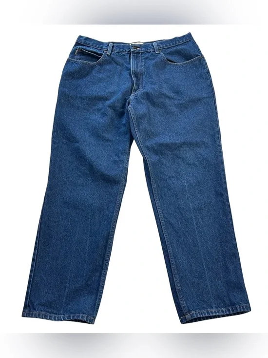 L.L. Beans Jeans Men’s 37X29 Blue Denim Natural Fit Straight Leg 100% Cotton