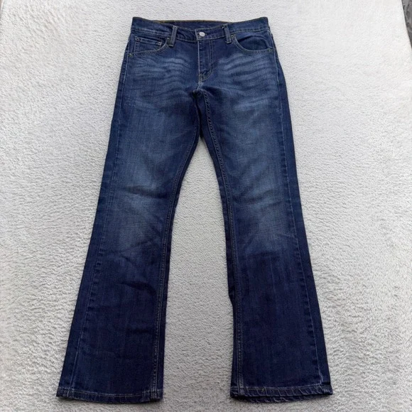 Levis 527 Mens Slim Bootcut Jeans Blue Medium Wash Denim 30x30