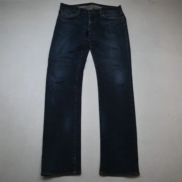 J Brand 33x34 Dark Stretch Denim Kane Slim 5 Pocket Mens Jeans