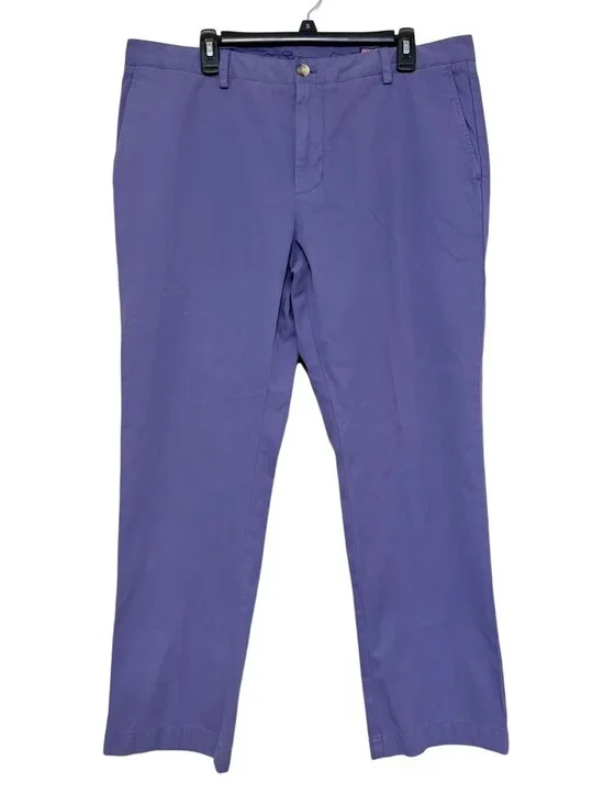 Men's Vineyard Vines Blue Purple Wash Slim Fit Pant 100% Cotton 38x30 38