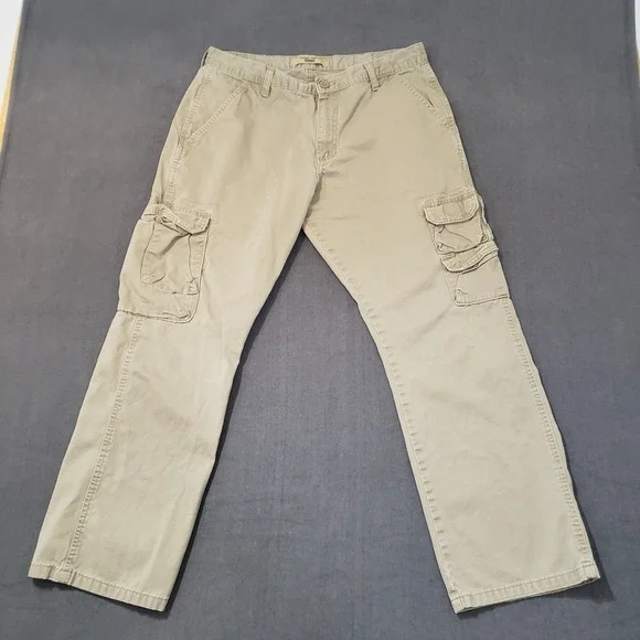 Wrangler Cargo Pants Mens‎ Size 34x30 Beige Cotton
