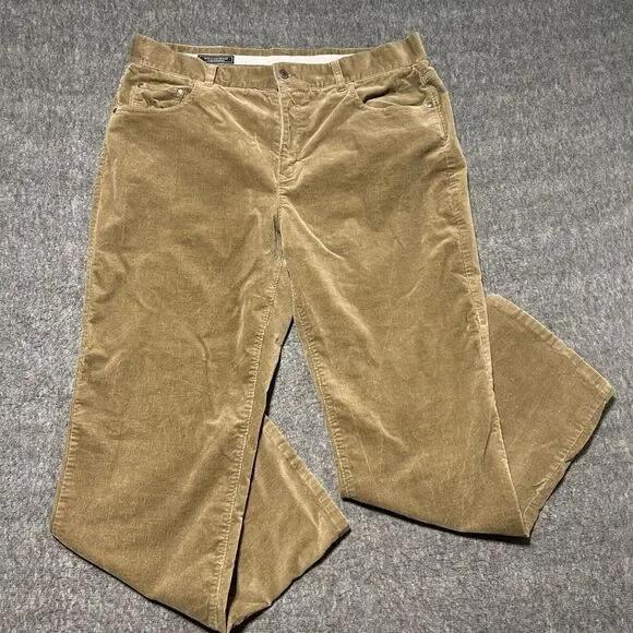 Williams & Kent Corduroy Pants‎ Mens 38 Beige Chino Straight Khaki Retro Casual
