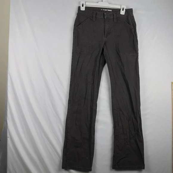 Wrangler Riggs Workwear Pants Mens‎ 6x34 Gray Utility Strong Canvas Work Durable