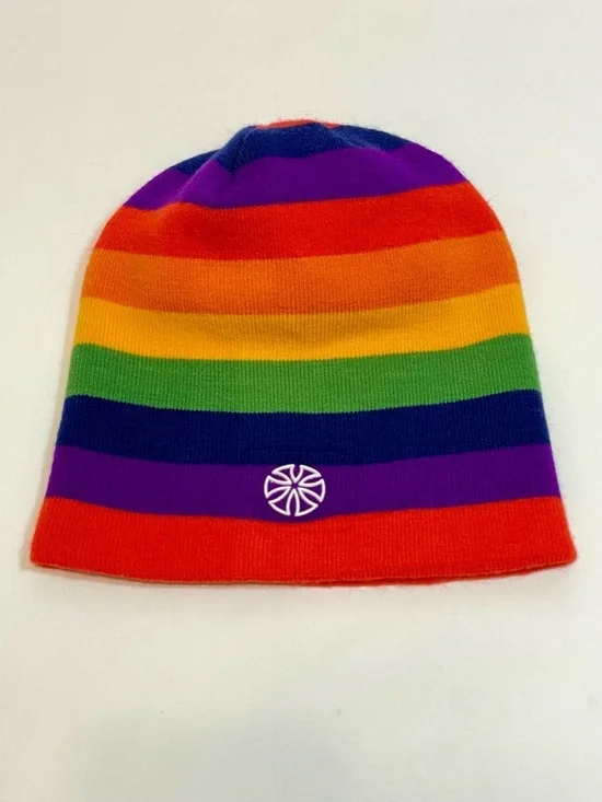 SNSUSK Rainbow Pride Beanie Knit Hat Multicolor
