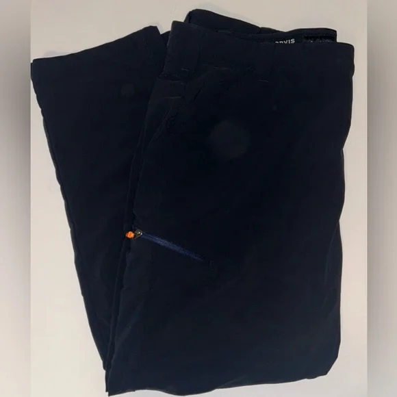 ORVIS mens Jackson Quick-Dry pants black hip‎ zipper pocket size 42W, 30L