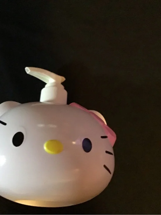 White and Pink Kids Bath Soap Dispenser - Cute Character Design