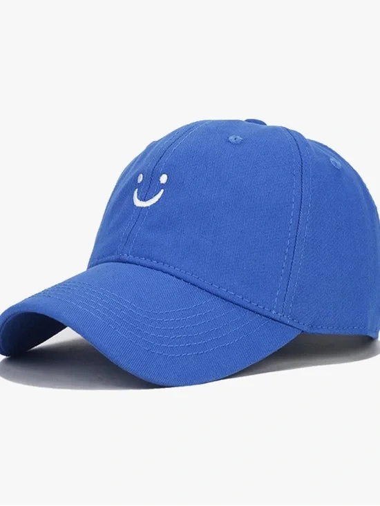 Blue Smiley Face Baseball Cap‎
