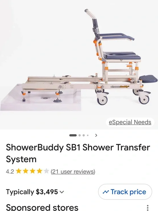 SB1 Shower Transfer System - Gray/Orange