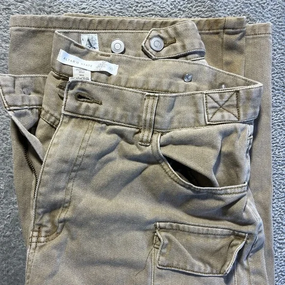 Altar° State Women's Khaki Cargo Pants‎ Size 31 Cotton Casual Utility Cargo