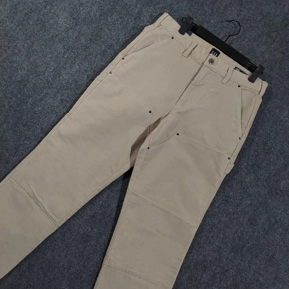 Gap Corduroy‎ Carpenter Pants Mens 30x30 Khaki Gapflex Straight Leg Double Knee