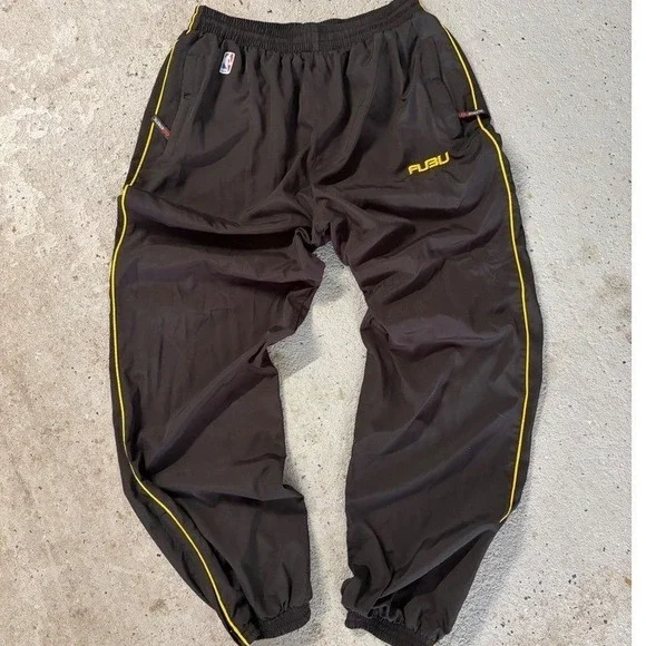 Vintage Y2K NBA x FUBU Athletic Mens‎ NBA Track Pants Lined Joggers Large