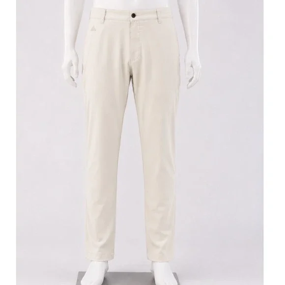 Adidas Mens Climalite GolfCore Pants Beige‎ Tan Flat Front Chino Trousers 42x32