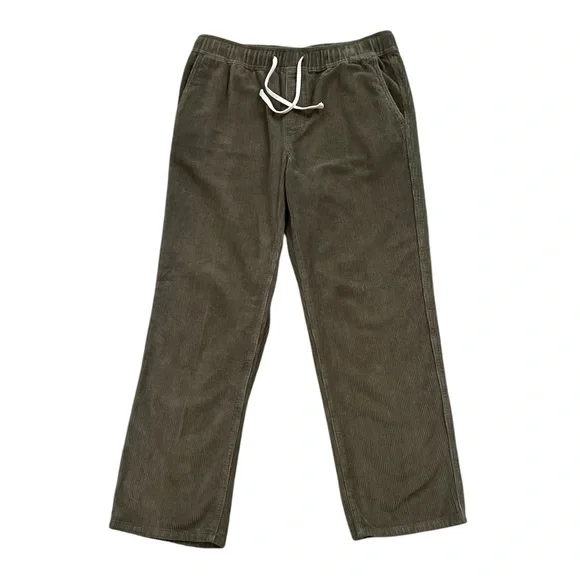 RSQ Men's Olive Green Pull‎ On Straight Leg Corduroy Pants Size Large