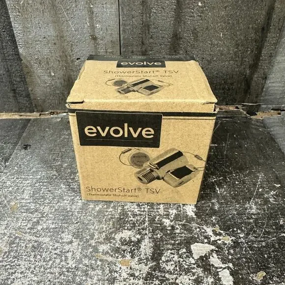 NEW‎ IN BOX Evolve ShowerStart TSV ANTI SCALD SHUT-OFF VALVE SS1002-CP-SB