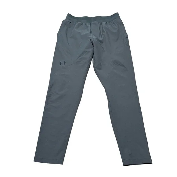Under Armour Men's Fitted Jogger Sweatpants Gray Size Large 31 x 30