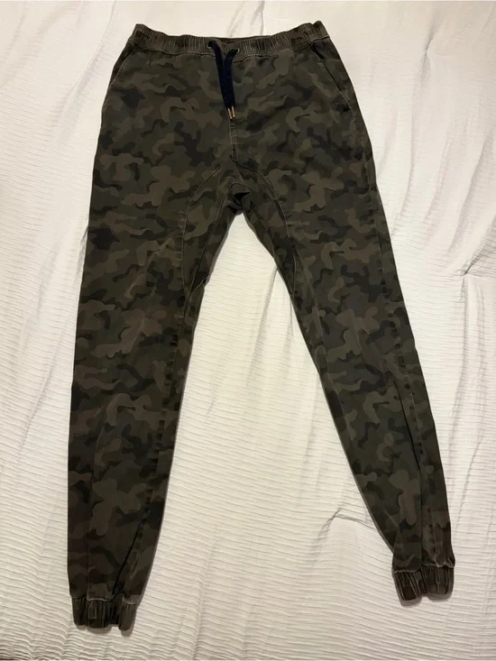 Zanerobe Camo Jogger Pants - Olive Green Camouflage