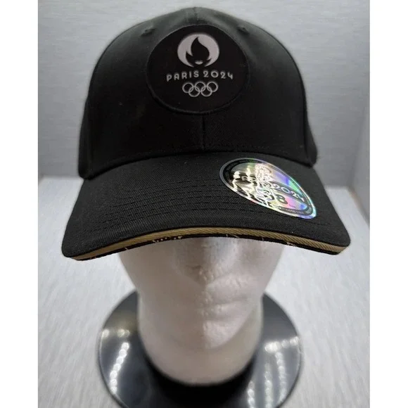 Paris 2024 Olympics Official Licensed Hat Cap Black Adjustable NWT 58 Olympic