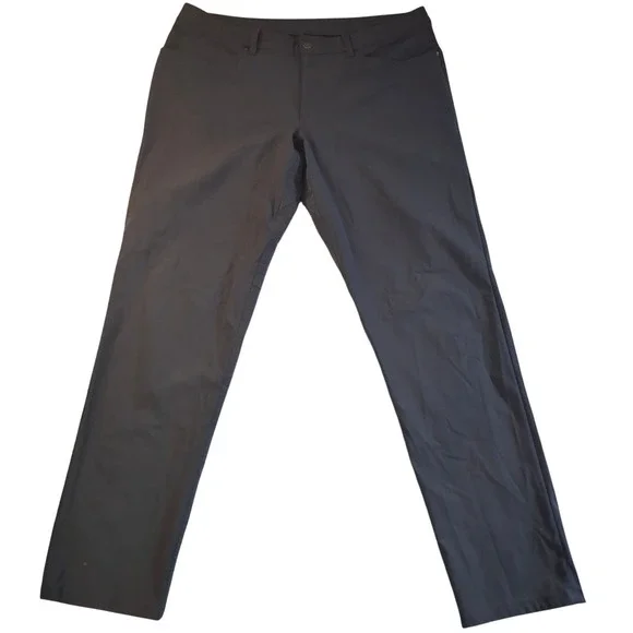 Lululemon ABC Classic Fit Pants Men's 38x32 Gray Five Pocket Warpstreme Trousers