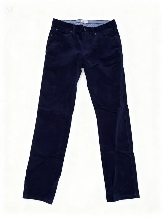 Peter Millar Navy Soft Corduroy 5-Pocket Pants