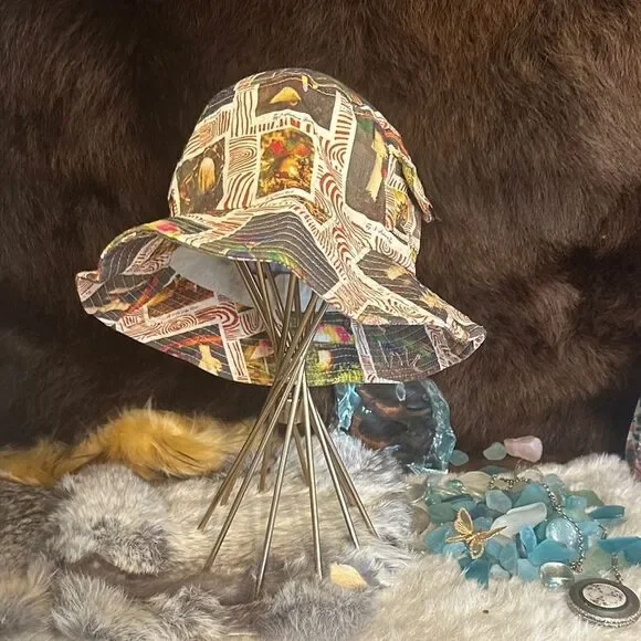 Colorful Patterned Bucket Hat OS (5235)