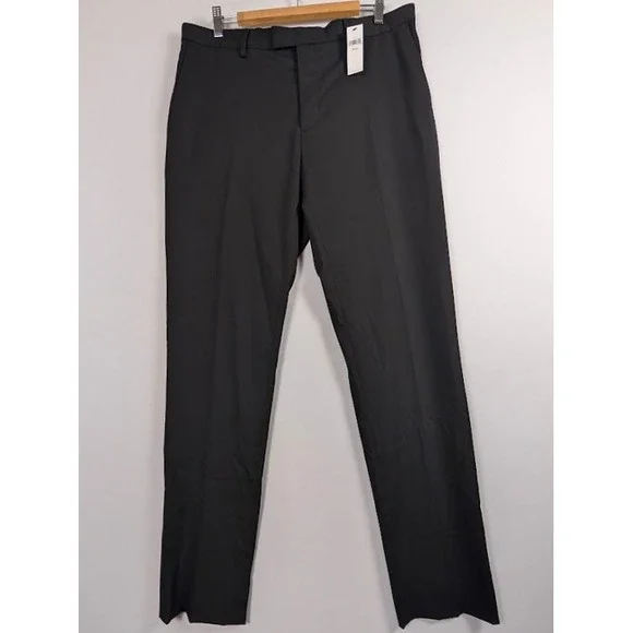 Banana Republic‎ Extra Slim Stretch Dress Pants Mens 35x34 (Fits 36x33) Black