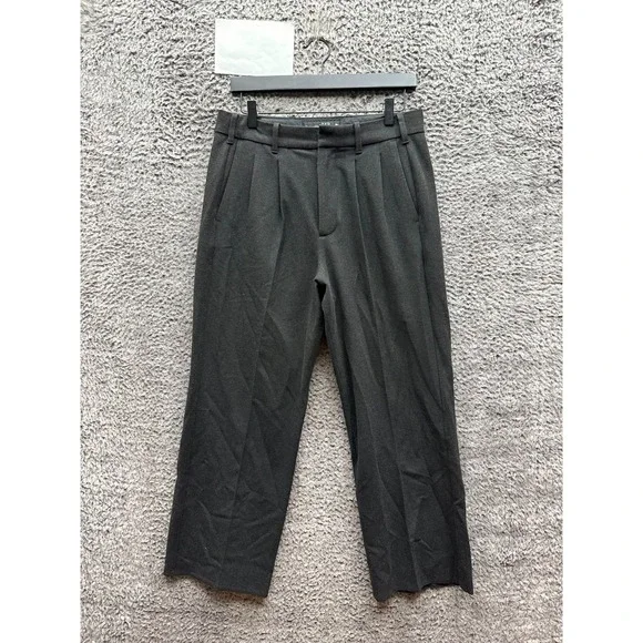 Abercrombie & Fitch x HFR Nicole Benefield Pleated Trousers Gray Size 30 x 30