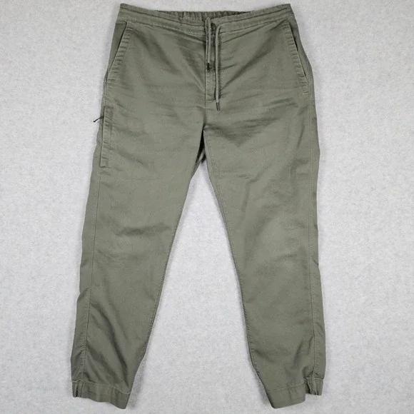 Patagonia (Men's XL) Green Traveler Twill Joggers Mahnya GI Cotton Hiking Pants