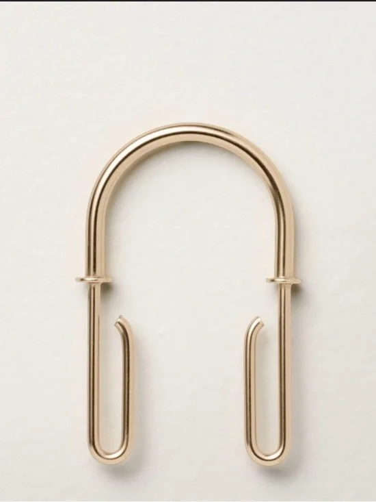 Hearth & Hand Gold Shower Curtain Hooks - Set of 12 U-Shaped Hooks