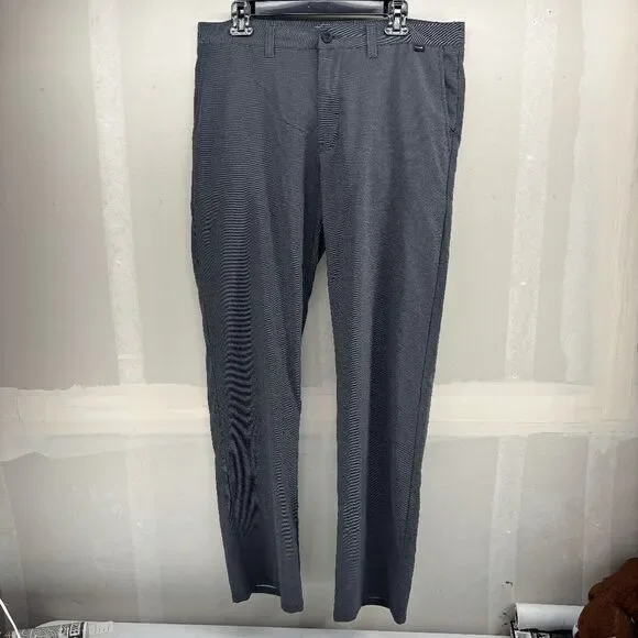Travis Mathew Right On Time Gray Wicking Golf Pants‎ Mens 36 x 33 EUC