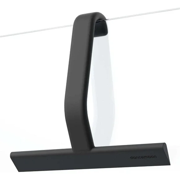 Dancemoon Silicone Shower Squeegee Matte Black Minimalist Glass Door Cleaner