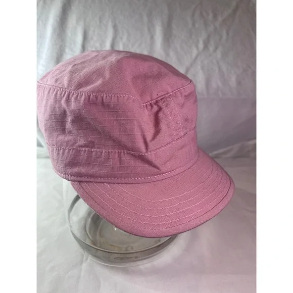 Goorin Bros Pink Ripstop Cadet Hat Military Style Flat Top Cap Womens