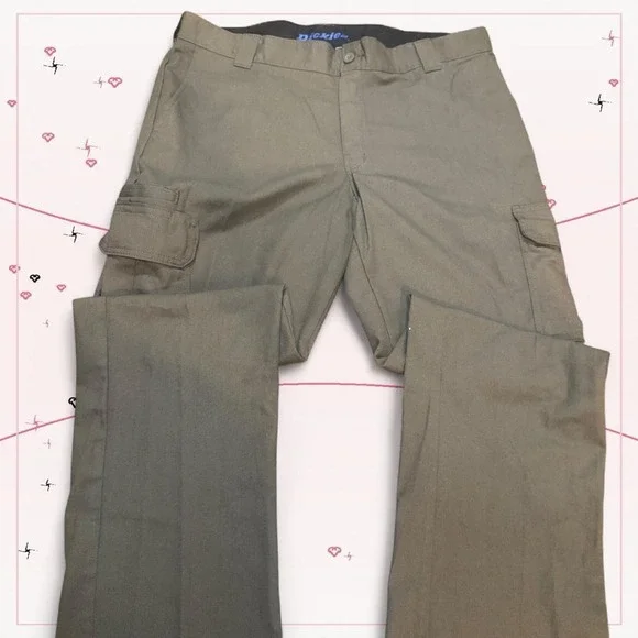 Olive green Dickies work pants