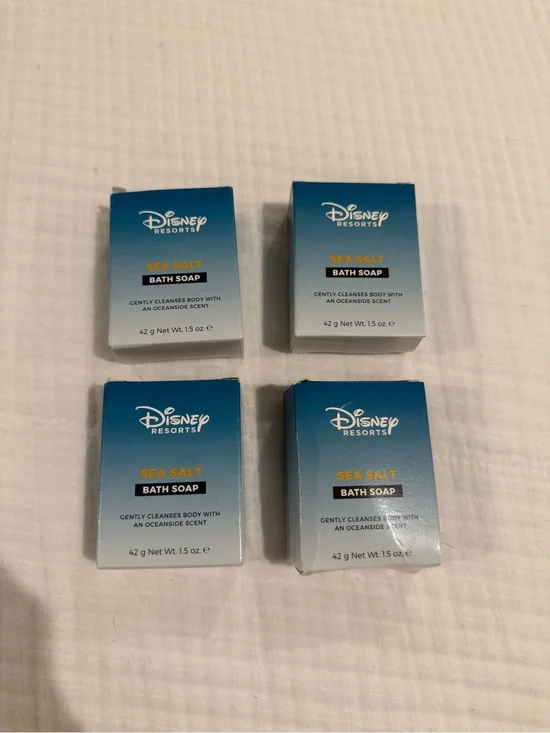 Disney Resorts Sea Salt Bath Soap - Blue Gradient Packaging (Set of 4)