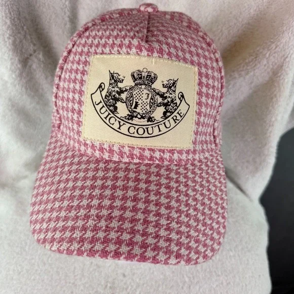 Y2K Juicy Couture‎ Houndstooth Plaid Hat One Size